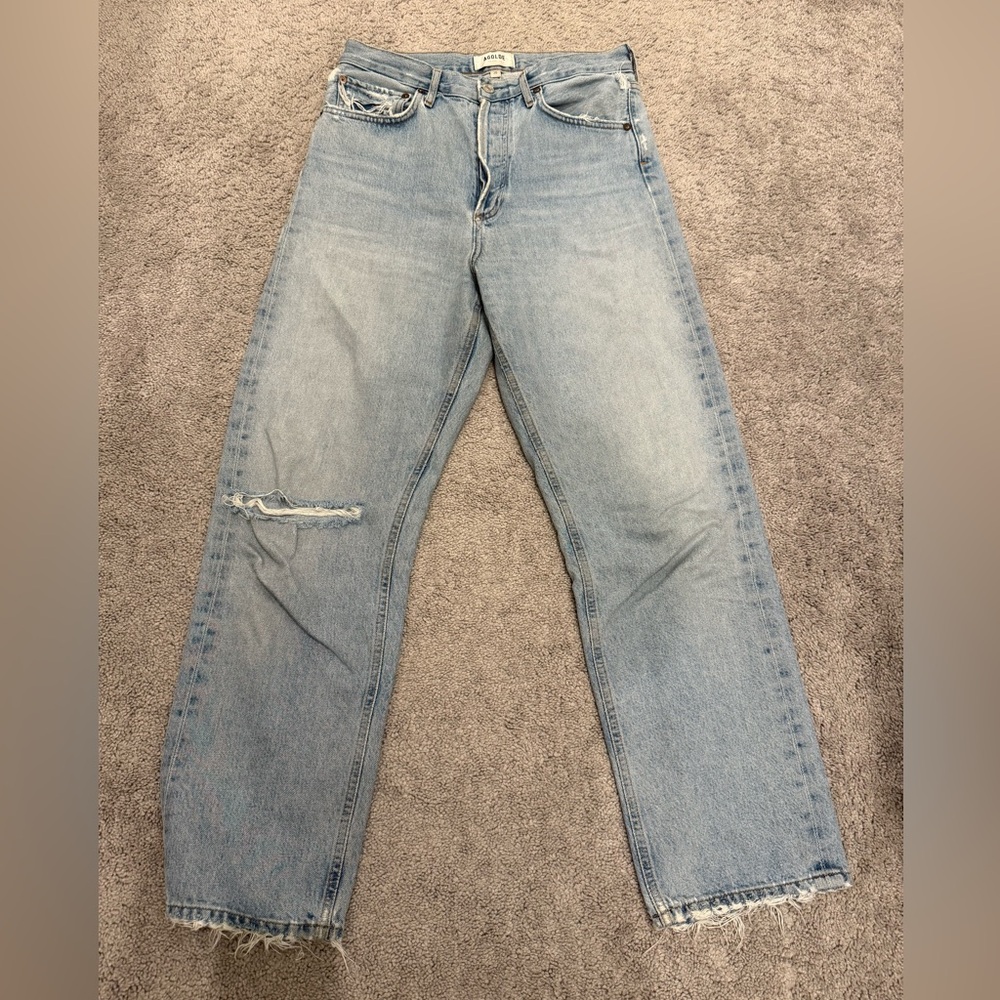 Agolde Light Blue Relaxed Jeans